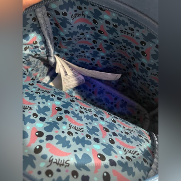 Loungefly Rare Stitch Backpack Blue lilo disneyland disney parks Mini - Picture 5 of 5